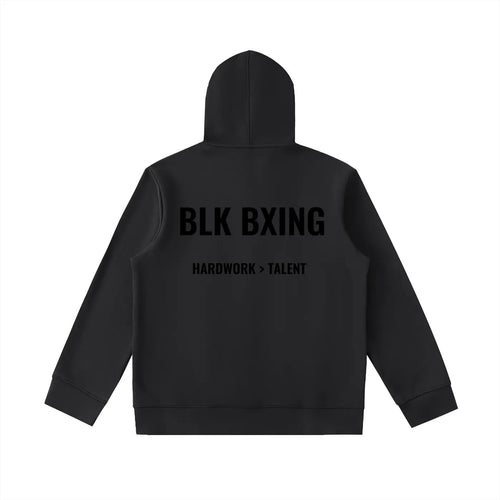 BLK BXING Hardwork Over Talent Zip Hoodie ODMPOD