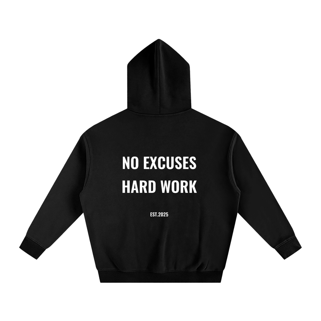 No Excuses Hard Work Oversized Hoodie